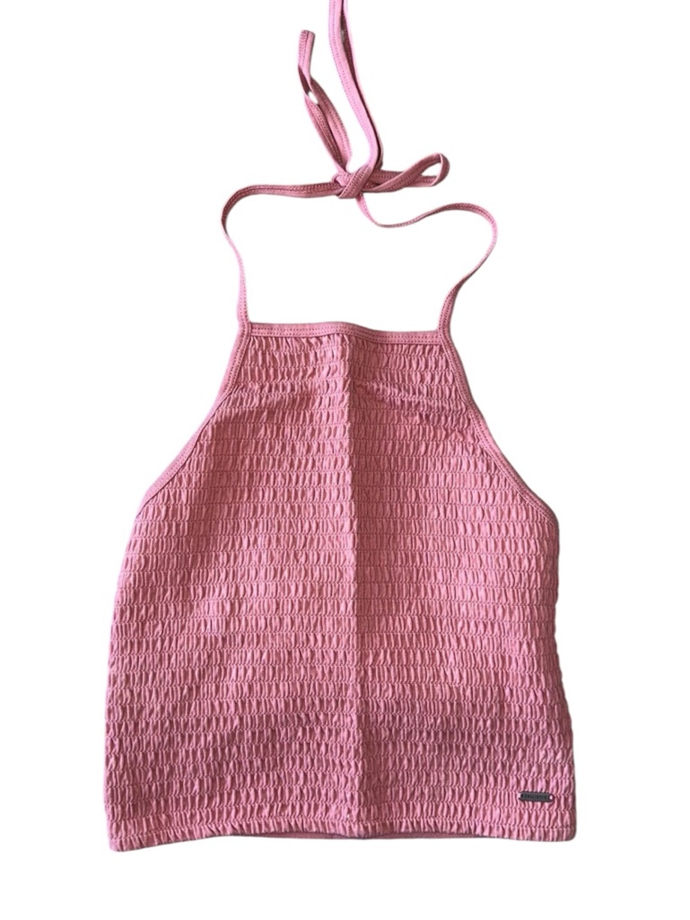 Hollister Dusty Rose Smocked Halter Tank